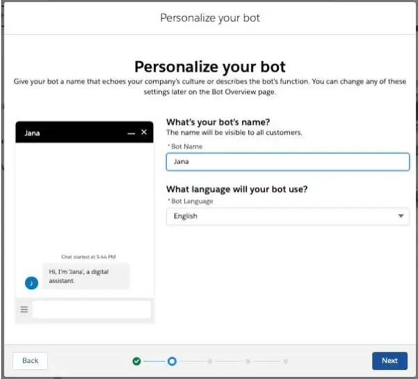 Personalize bot