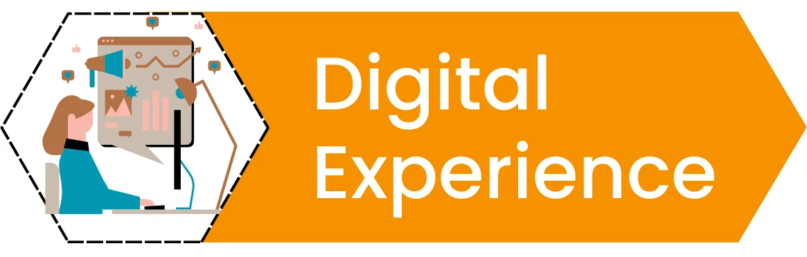 Digital Experience cartoon image